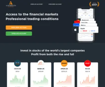 Amarketsprofit.com(Professional trading conditions) Screenshot