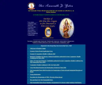 Amarnathyatra.org(Amarnath Yatra) Screenshot