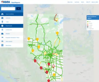 Amaroadreports.ca(AMA Road Reports) Screenshot