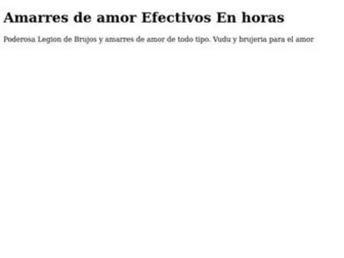 Amarresdeamorrapidosyeternos.com(Amarres de Amor Efectivos y Garantizados en horas) Screenshot