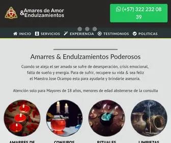 Amarresdeamoryendulzamientos.com(Atracción) Screenshot