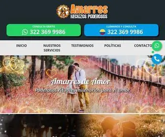 Amarreshechizospoderosos.com(Amarres y Hechizos Poderosos) Screenshot