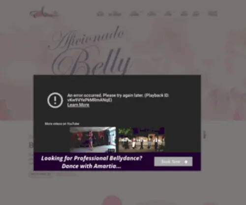 Amartiabellydance.com(Amartia belly dancer in Maryland (Abingdon) Screenshot