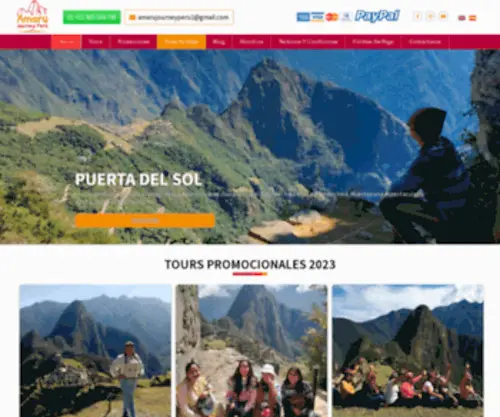 Amarujourneyperu.com(Amaru Journey Peru) Screenshot