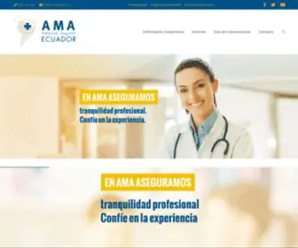Amasegurosamerica.ec(Los Seguros de los Profesionales de la Salud) Screenshot