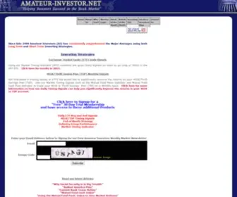 Amateur-Investors.com(Investors can benefit from our Long Term and Short Term Investing Strategies which have returned an average of 64% each year since 2000) Screenshot