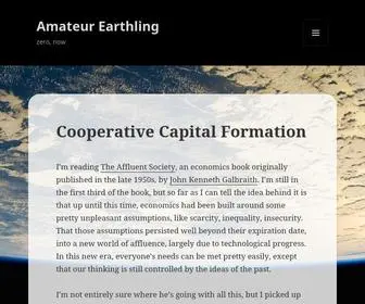 Amateurearthling.org(Amateur Earthling) Screenshot