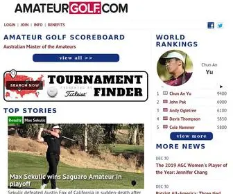 Amateurgolf.com(For the 99.7% of golfers who aren’t pros. News) Screenshot