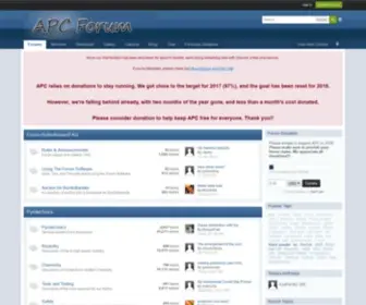 Amateurpyro.com(APC Forum) Screenshot
