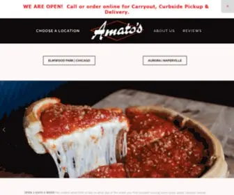 Amatospizza.com(Amato's Pizza) Screenshot