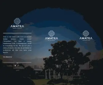Amatrahotels.com(Amatra Hotels & Resorts) Screenshot