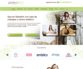 Amatsuspa.com(Spa Laureles Medellín) Screenshot
