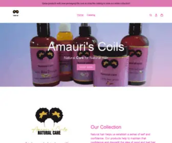 Amaurisboutique.com(Natural hair care) Screenshot