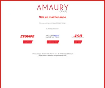 Amaury.com(Groupe Amaury) Screenshot