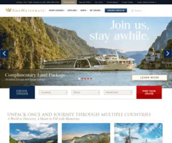 Amawaterways.com(River Cruise Line) Screenshot