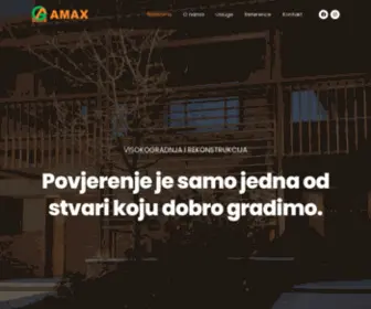 Amax.ba(Visokogradnja i rekonstrukcije) Screenshot