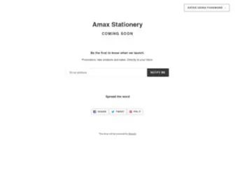 Amaxstationery.ca(Amax Stationery) Screenshot