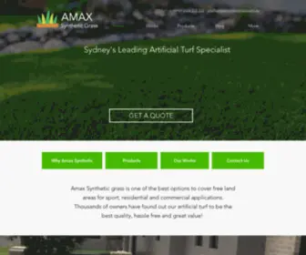 AmaxsyntheticGrass.com.au(Best Artificial Turf) Screenshot