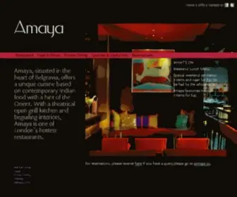 Amaya.biz(Michelin Starred Indian Restaurant in London) Screenshot