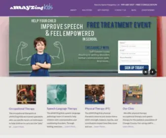 Amayzingkids.com(Pediatric Therapy in Rancho Santa Margarita CA) Screenshot