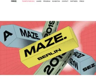 Amaze-Berlin.de(A MAZE) Screenshot