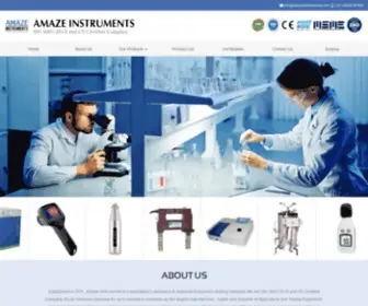 Amazeinstruments.com(Metallurgical and Mechanical Testing Instruments Manufacturers) Screenshot