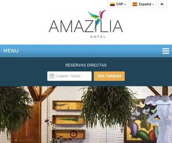 Amaziliahotel.com(Amazilia Hotel en la ciudad de Pereira a tan solo 20 minutos del centro de la ciudad. Reservas) Screenshot