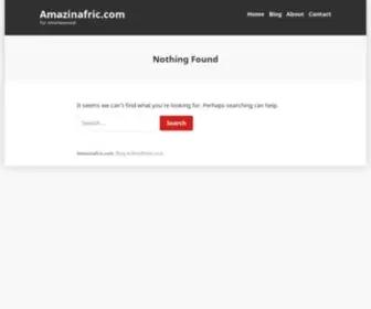 Amazinafric.com(For entertainment) Screenshot