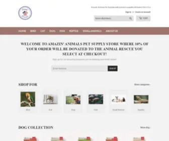 Amazinanimals.com(Amazin` Animals Pet Supplies) Screenshot