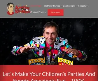 Amazing-Kids-Magic.co.uk(Scotland Kids Magic Entertainer Makes Children's Parties Amazing) Screenshot