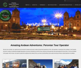 Amazingandeanadventures.com(Amazing Andean Adventures) Screenshot