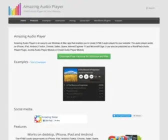 Amazingaudioplayer.com(Amazing Audio Player) Screenshot