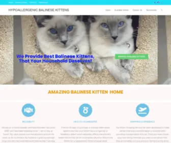 Amazingbalinesekittenhome.com(Best Balinese Kittens) Screenshot