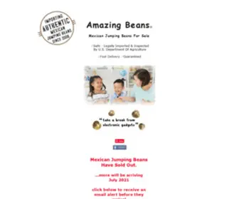 Amazingbeans.com(Mexican Jumping Beans For Sale) Screenshot