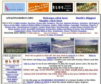 Amazingbible.org(Mega site of Bible studies and information) Screenshot