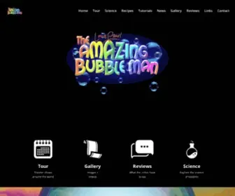 Amazingbubbleman.com(Amazing Bubble Man) Screenshot