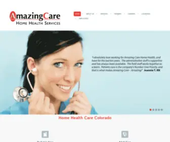 Amazingcare.com(Amazing Care Home Health Services) Screenshot