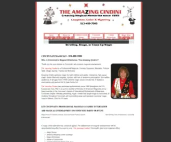 Amazingcindini.com(Best Cincinnati Magician) Screenshot