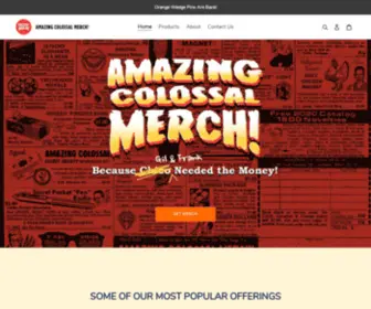 Amazingcolossalmerch.com(Amazing Colossal Merch) Screenshot