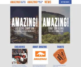 Amazingcomiccon.com(Amazing) Screenshot