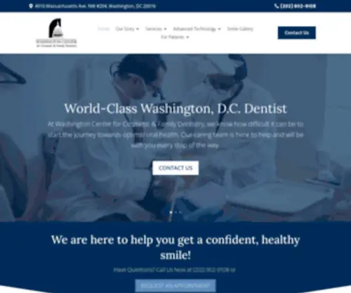 Amazingdentistry.com(Washington Center for Cosmetic & Family Dentistry (202)) Screenshot