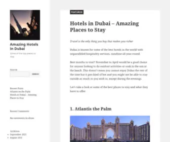 Amazingdubaihotels.com(Amazing Hotels in Dubai) Screenshot