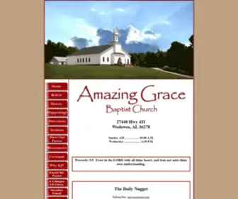 Amazinggracebaptist.net(Amazinggracebaptist) Screenshot