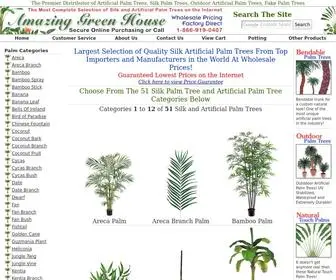 Amazinggreenhouse.com(Artificial Palm Trees) Screenshot