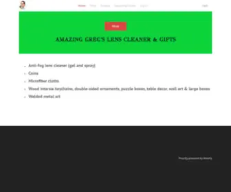 Amazinggreg.com(AMAZING GREG’S LENS CLEANER & GIFTS) Screenshot