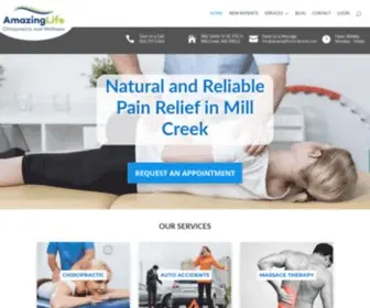Amazinglifechiropractic.com(Mill Creek Chiropractic) Screenshot
