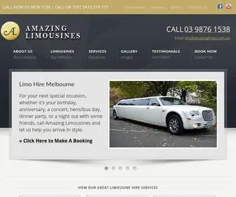 Amazinglimos.com.au(Limousine Hire Melbourne) Screenshot