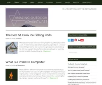 Amazingoutdooradventures.com(A site dedicated to everything about the great outdoors) Screenshot