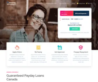 Amazingpayday.ca(Find the Amazing Payday Loans Deals Guaranteed Approval) Screenshot