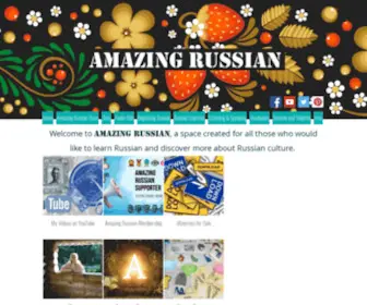 Amazingrussian.com(Amazing Russian) Screenshot